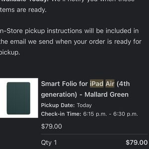 Smart Folio iPad Air - mallard green case